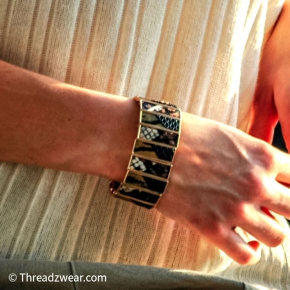Riah Fashion Jewelry - NWT - Leather Stretch Bracelet